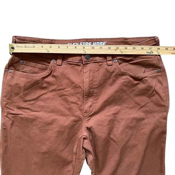 Duluth Trading Pants Men 38x29 Rusty Brown Flex Fire Hose Work Utility Casual - Picture 5 of 12